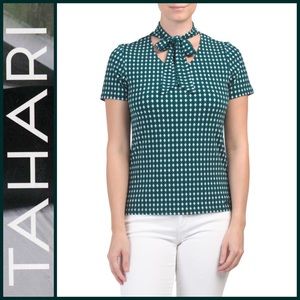 Tahari Tie Collar Top 🆕